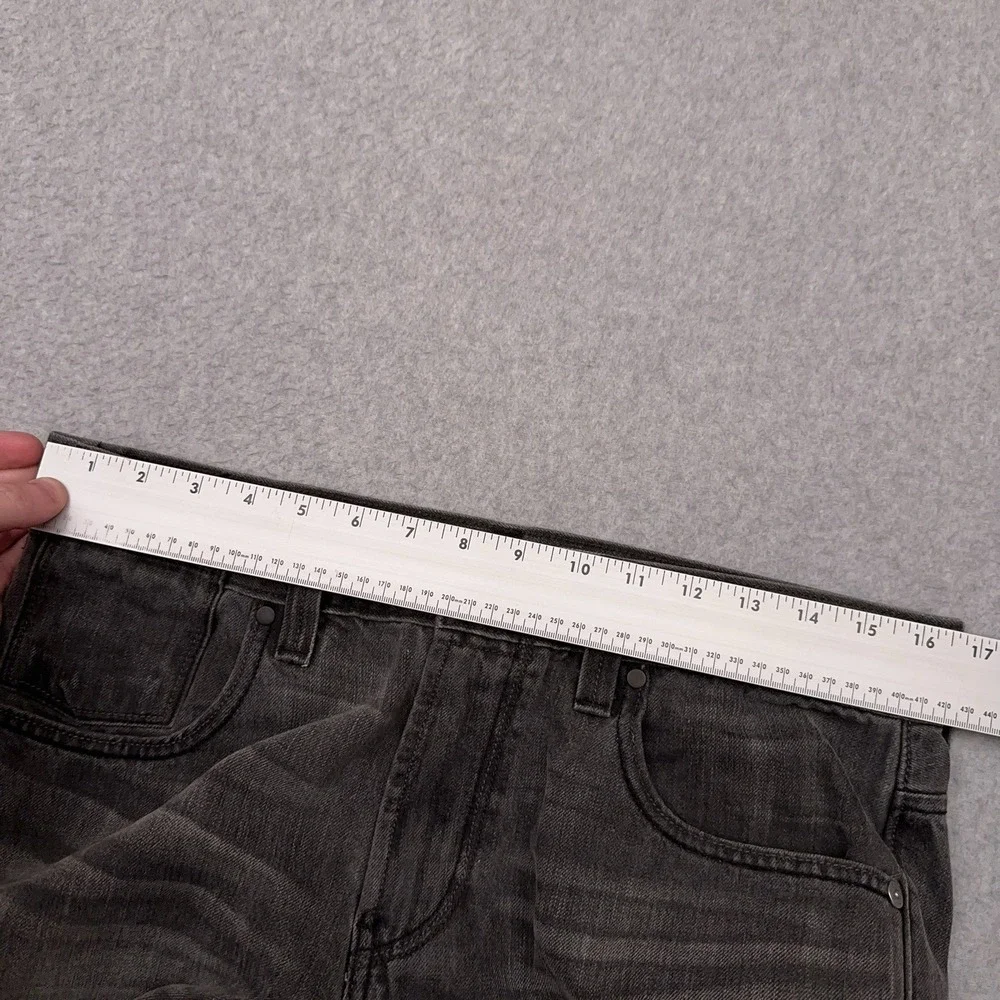 Levi's 514 Jeans Men's 33X33 Gray‎ Denim Slim Straight Faded Faux Flap Pocket